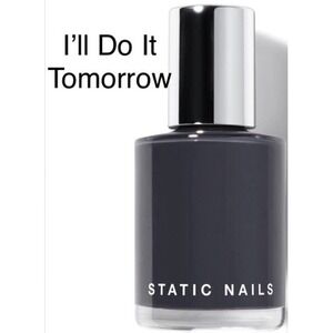 Static Nails Liquid Glass Nail Lacquer Full Coverage 12ml .41oz DO IT TOMORROW